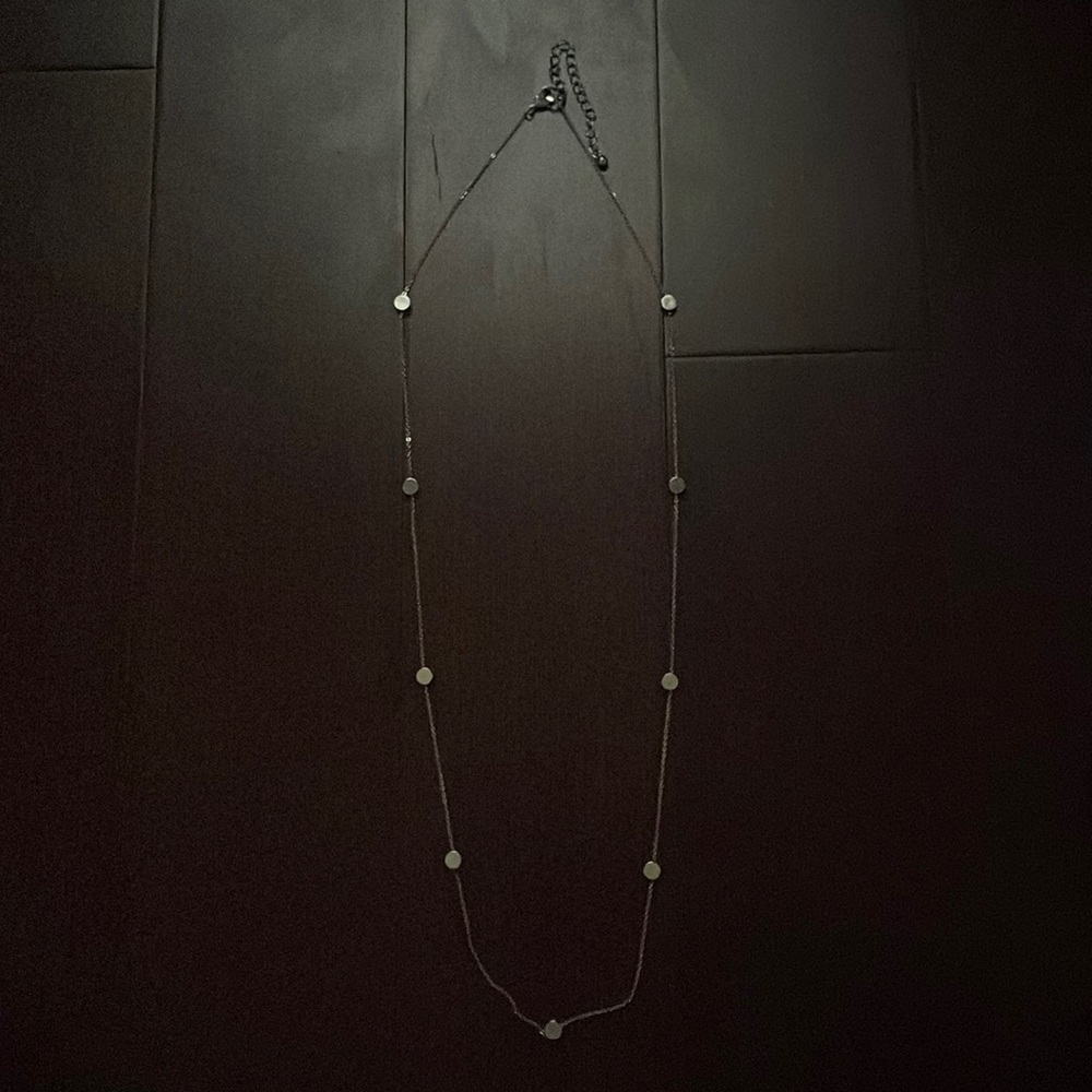 Silver Disc Necklace
